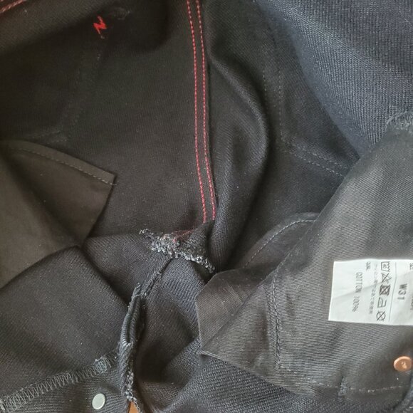 Iron Heart Ignition IGW-101B 20oz Black Tapered Jeans - Heavyweigt W31 - Picture 15 of 16